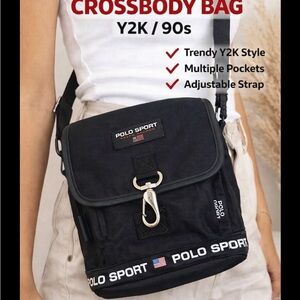 Polo by Ralph Lauren Black Polo Sport Crossbody Bag